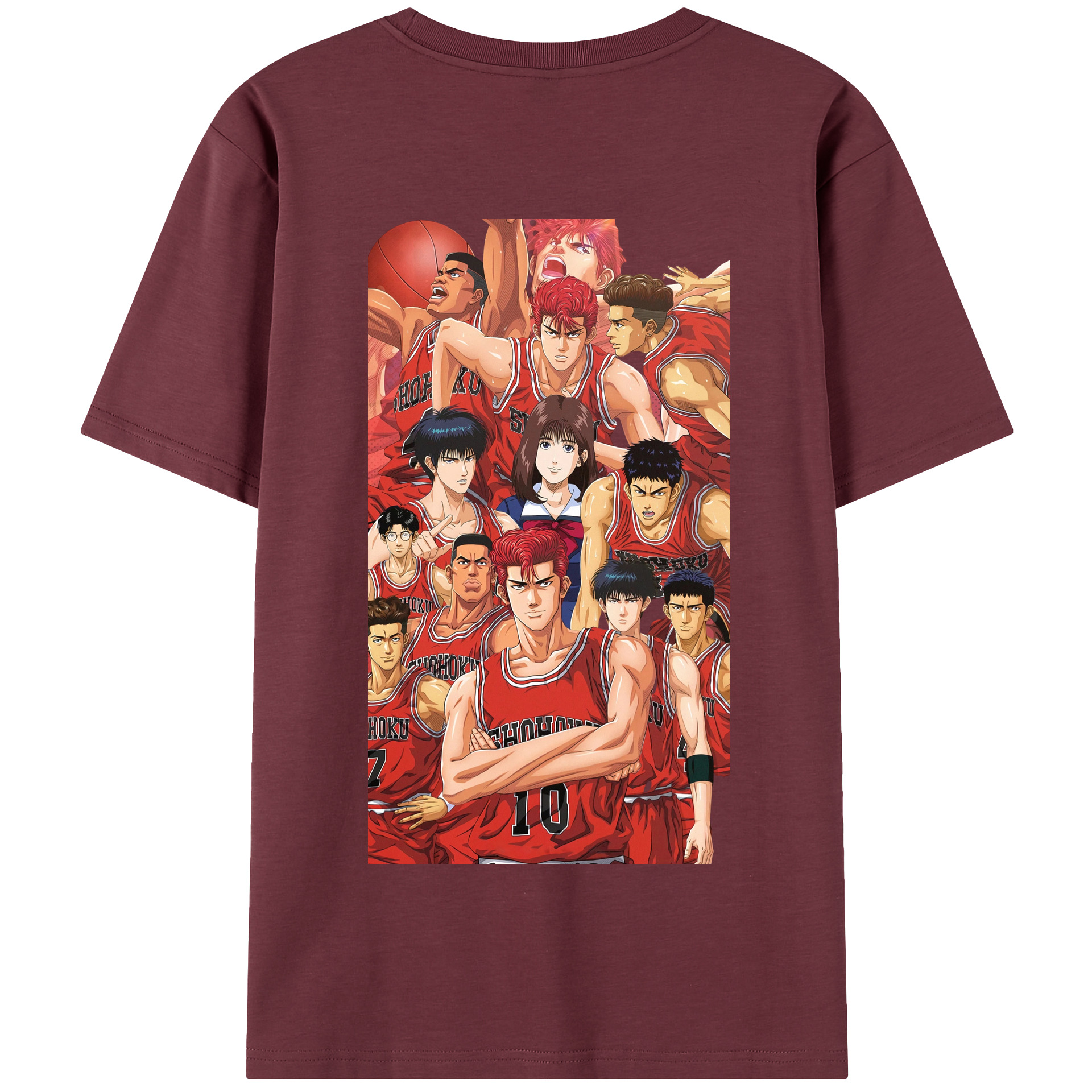 SLAM DUNK／スラムダンク 綿100％半袖Tシャツ（背面プリント）